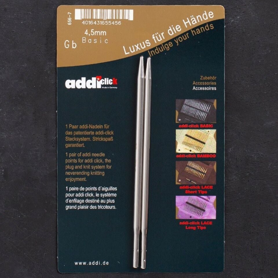 Addi Click Basic 4,5mm Misinalı Şiş Ucu - 656-2