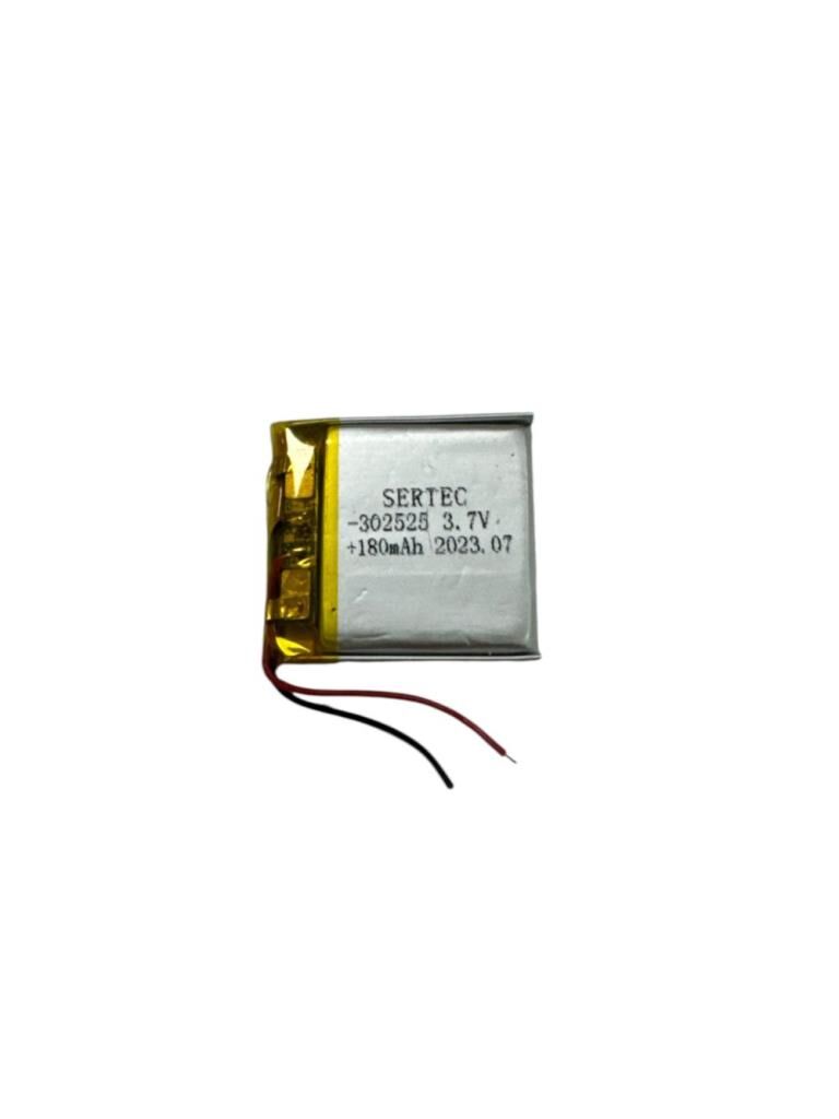 302525 3.7V 180mAh Li-Polymer Pil Devreli/1.5A (491491)