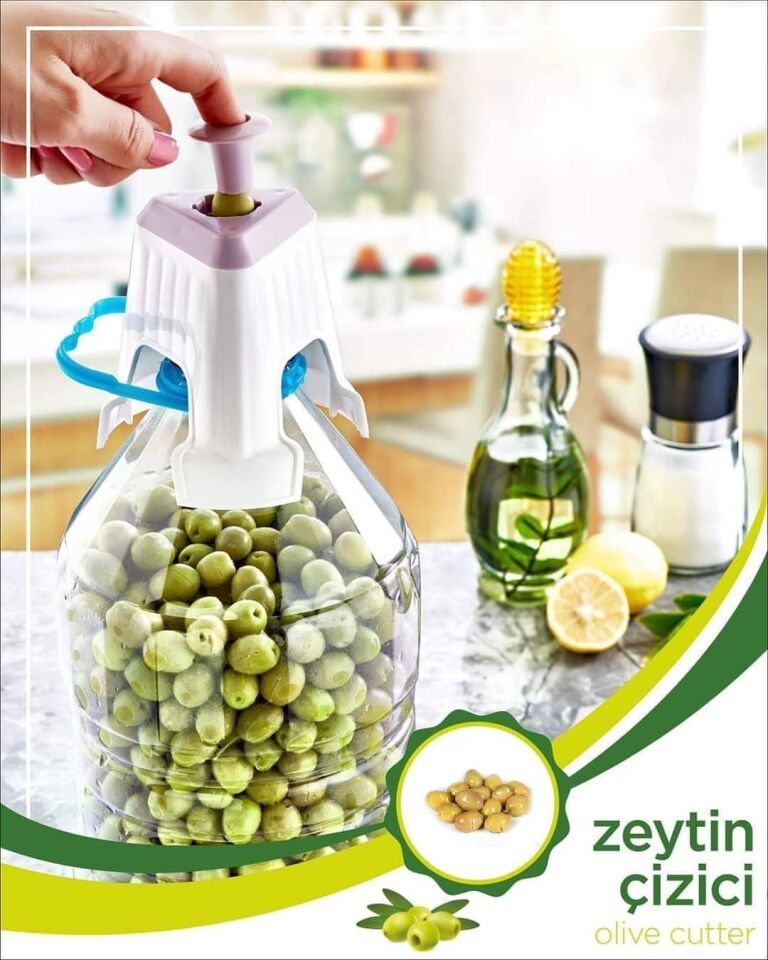 AD Kolay Zeytin Dilme Çizme Aparatı Pratik Kolay Zeytin Çizici Alet