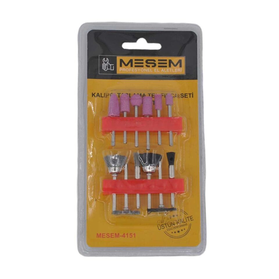 AD 12li Kalıpçı Taşlama Uçları Seti Tel Fırça Gravür Uçları Seti