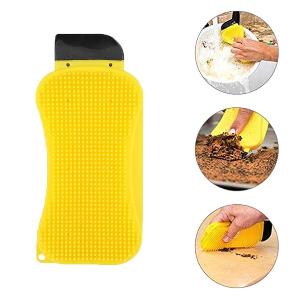 AD Çok Fonksiyonlu Deterjan Hazneli Pratik Bulaşık Yıkama Fırçası