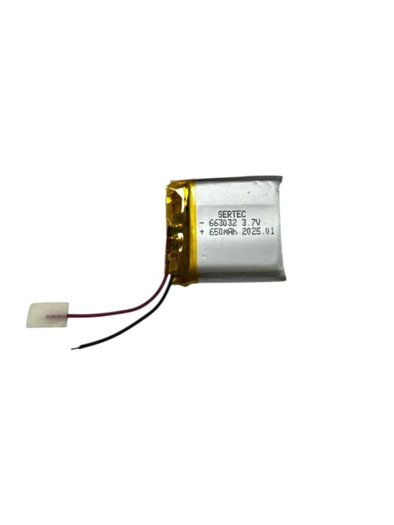 663032 3.7V 650mAh Li-Polymer Pil Devreli/1.5A (491491)