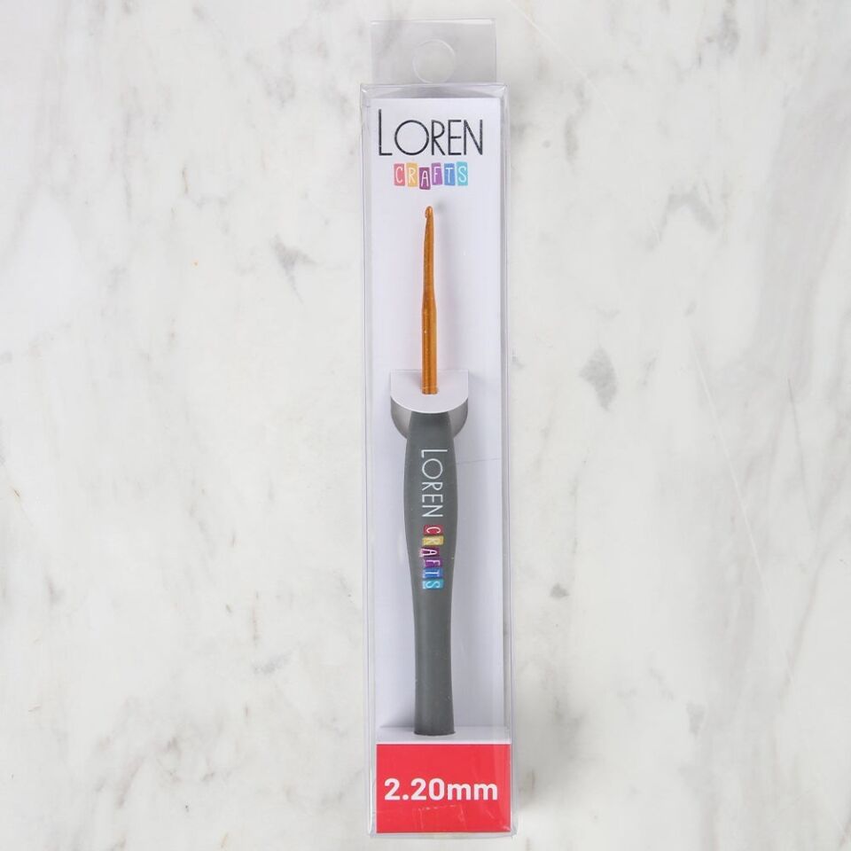 LOREN ALTIN UÇLU YUMUŞAK SAPLI ÖRGÜ TIĞI LRN-041 2