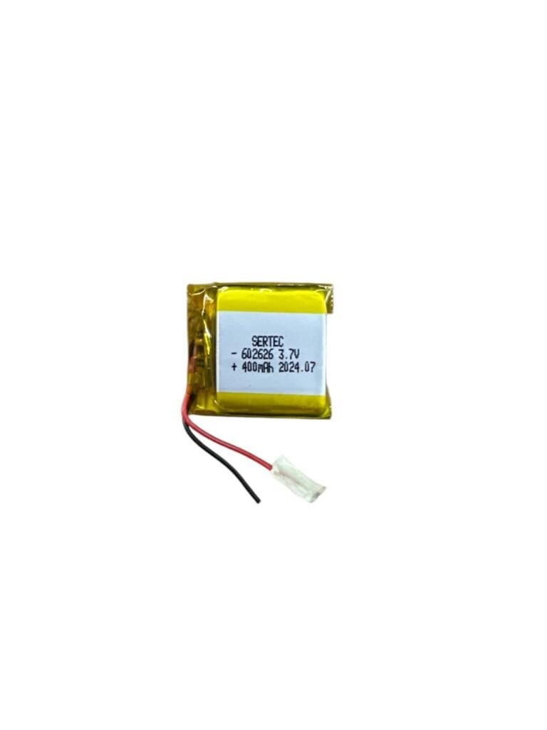 602626 3.7V 400mAh Li-Polymer Pil Devreli/1.5A (491491)
