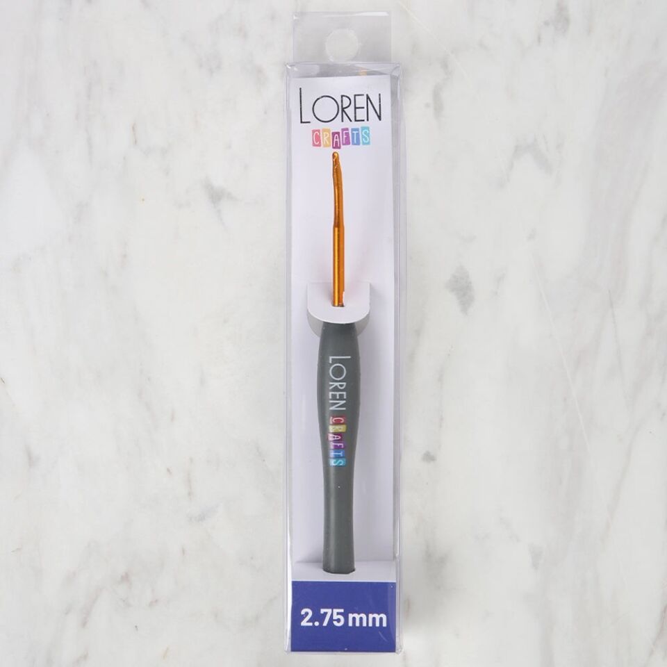 LOREN ALTIN UÇLU YUMUŞAK SAPLI ÖRGÜ TIĞI LRN-041 2