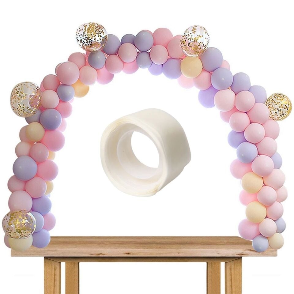 AD Sticker Damla Model Çift Taraflı Yapışkan Balon Yapıştırıcısı