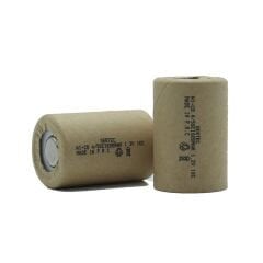 1.2V Ni-Cd  4/5 SC 1500 Mah Kağıt Şarjlı Pil 10C Başsız/Flat Head (491491)