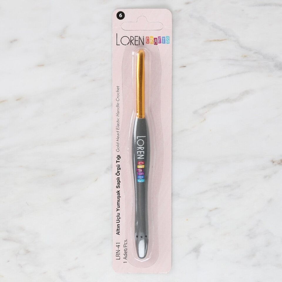 Loren Crafts Altın Uçlu Yumuşak Saplı Yün Tığ LRN