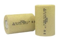 1.2V Ni-Cd  4/5 SC 1000 Mah Kağıt Şarjlı Pil 3C Başsız/Flat Head (491491)