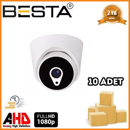 2 MP 1080P 6 ATOM LED Dome AHD Güvenlik Kamerası 10 Adet Koli