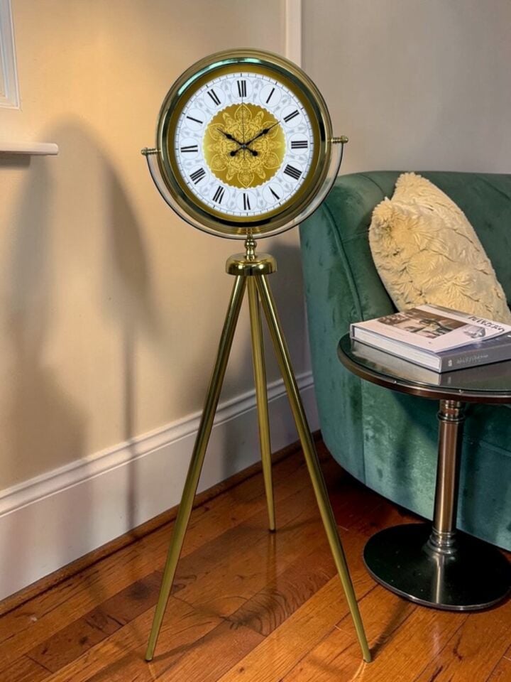 Osmanlı Motifli Tripod Ayaklı Saat
