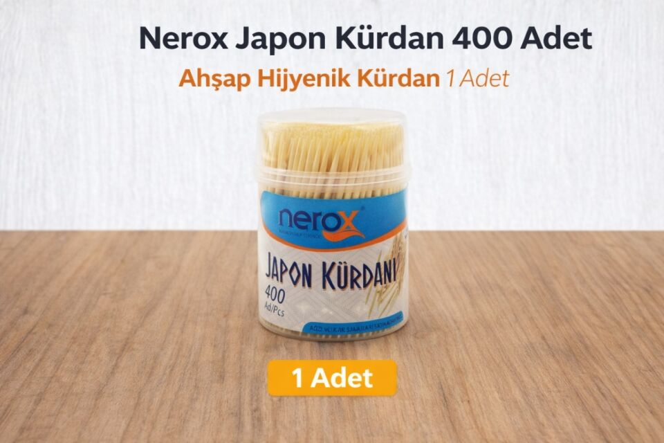Nerox Japon Kürdan 400 Adet Ahşap Hijyenik Kürdan 1 Adet