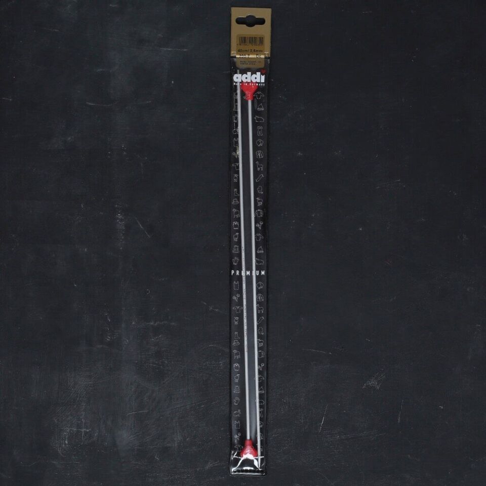 ADDI KALPLİ 3.5MM 40CM KLASİK ALÜMİNYUM ÖRGÜ ŞİŞİ