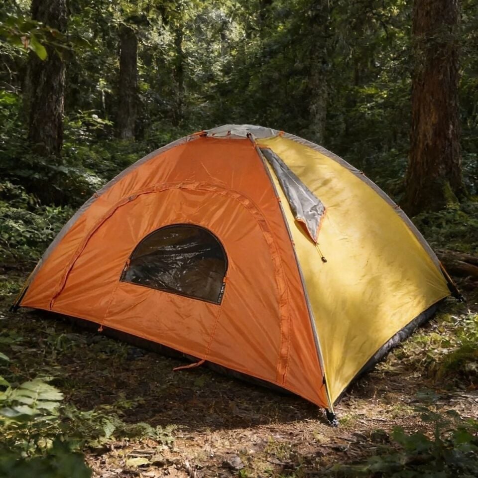 AD 4 Kişilik Yarı Otomatik Kamp Çadırı – Suya Dayanıklı, Hızlı Kurulumlu Outdoor Aile Çadırı, Doğa, Kamp ve Piknik 200x200x135 cm