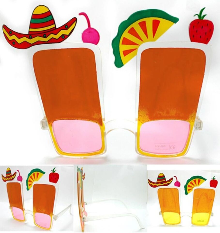 Mey İthalat® Sombrero Hawaii Fiesta Meyve Figürlü Yaza Merhaba Gözlük