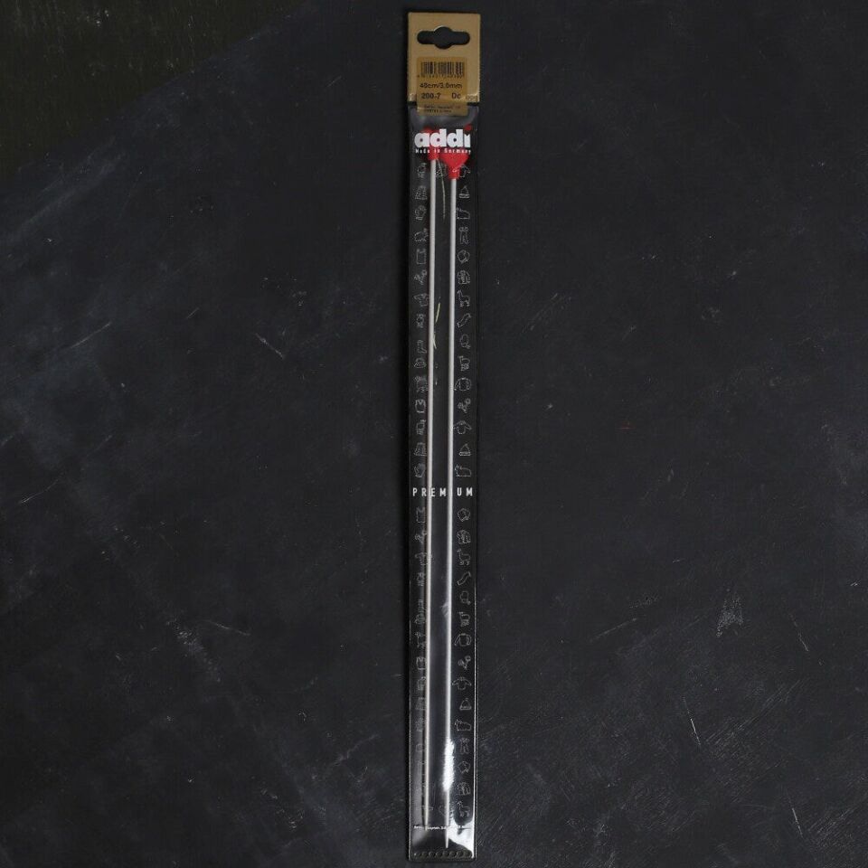 ADDI KALPLİ 3MM 40CM KLASİK ALÜMİNYUM ÖRGÜ ŞİŞİ -