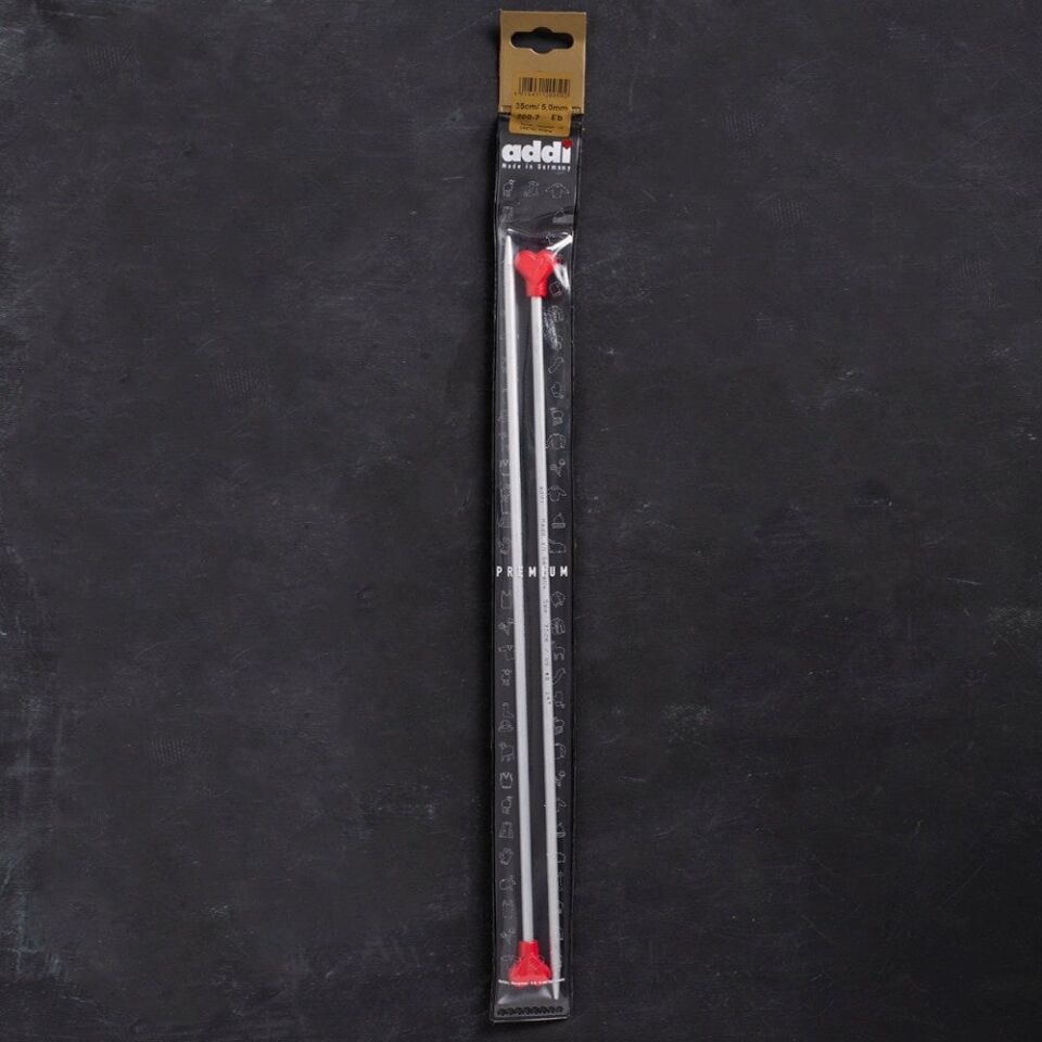 Addi Kalpli 5mm 35cm Klasik Alüminyum Örgü Şişi -