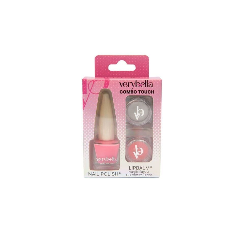 VRB37000 Very Bella - Bakım Seti (2 farklı renk ve aromalı lip gloss+oje)