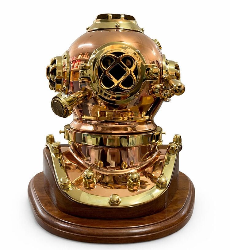 Pirinç Dalgıç Başlığı 35x35 cm