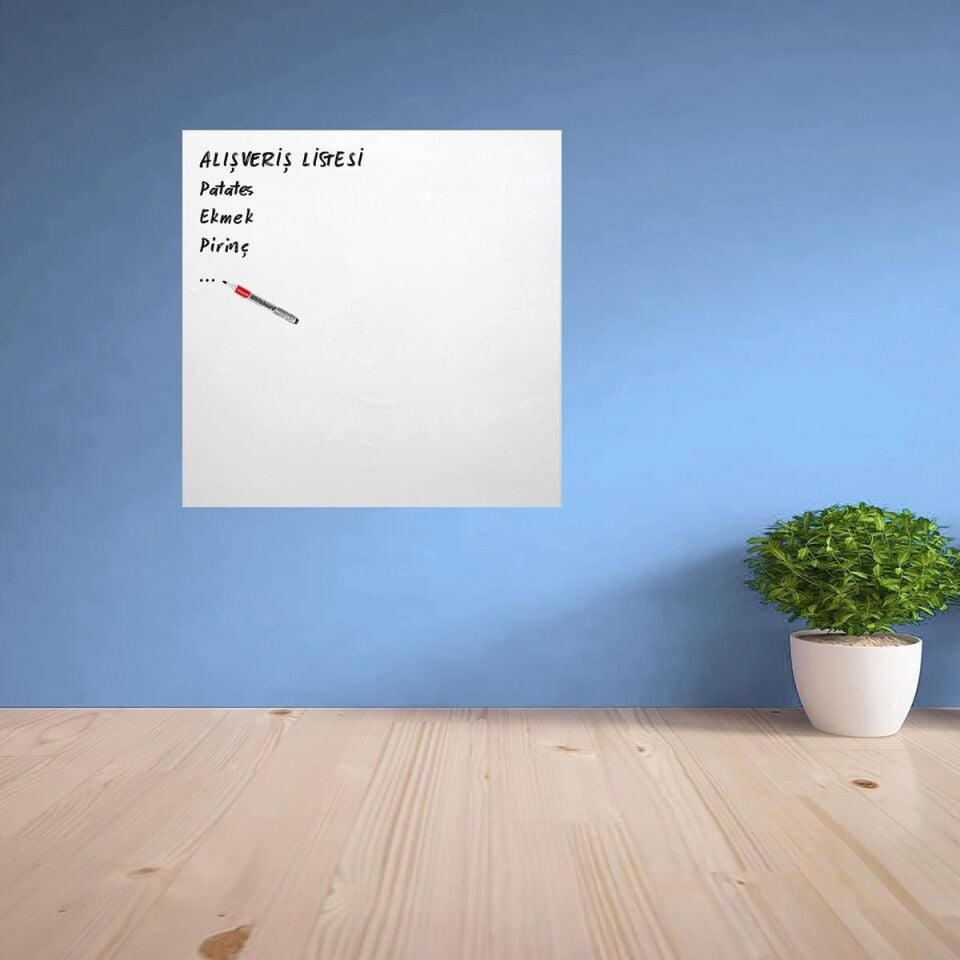 AD Ders Çalışma Yazı Tahtası Manyetik Mıknatıslı Duvar Stickerı