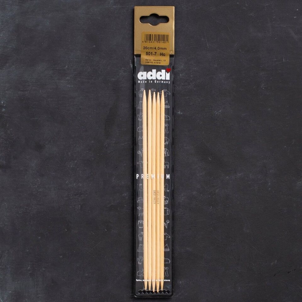 Addi Bambus 4mm 20cm Bambu Çorap Şişi - 501-7