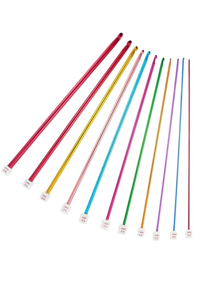 Örgü Tığ Metalize 35 cm  2,5 Numara