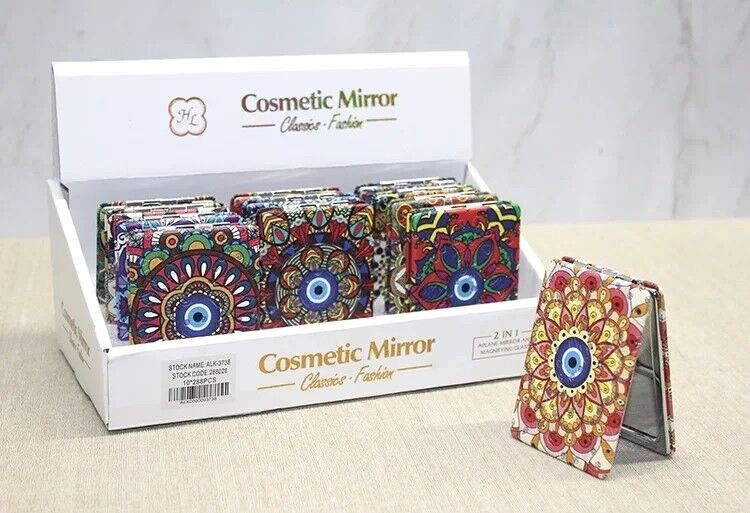 Taşlı El Aynası Dikdörtgen İnce