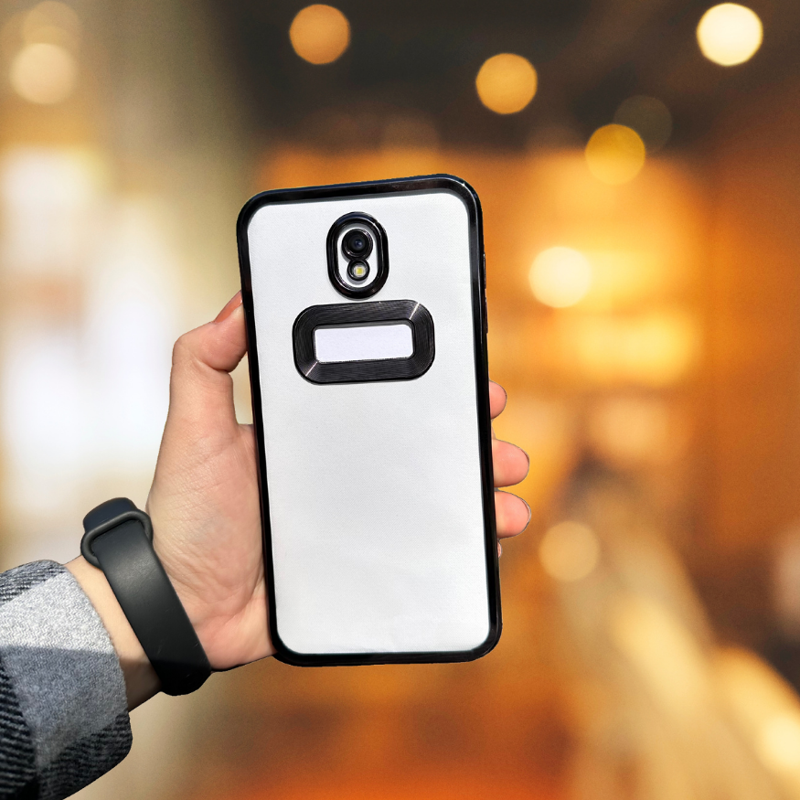 Samsung J7 Pro Yanlari Renkli̇ Lens Korumali Logo Gösteren  Mega Kilif Si̇yah (491491)